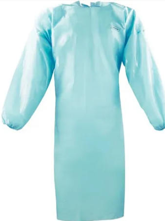 Light skyblue isolation gown