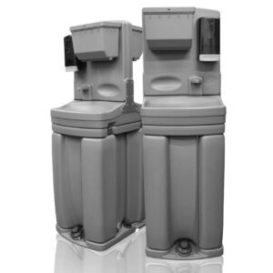 Two color gray washing stations