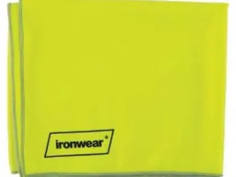Yellow cooling towel
