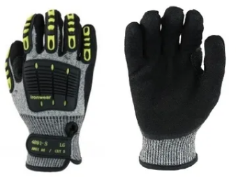 Foam nitrile-coated palm gloves